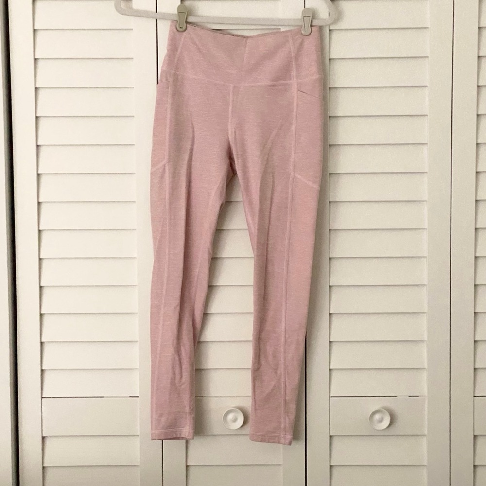 Victoria's Secret Balletcore Heathered Pink High Waist Pocket Leggings‎ Size 4